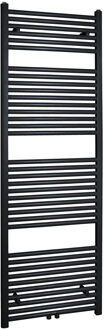 Boss & Wessing AQS Sierradiator Elvira 60x181 cm Middenonder Aansluiting Mat Zwart Boss & Wessing