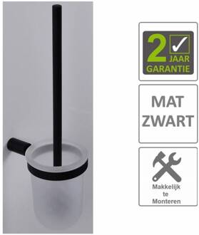 Boss & Wessing AQS Toiletborstelhouder Mia Mat Zwart Boss & Wessing