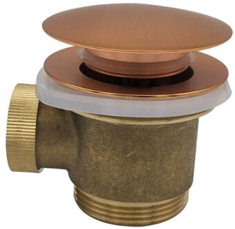 Boss & Wessing Badafvoer BWS Clickwaste 5/4 Voor Vrijstaand Bad Geborsteld Koper