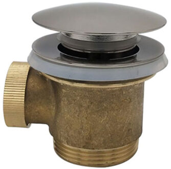 Boss & Wessing Badafvoer BWS Clickwaste 5/4 Voor Vrijstaand Bad RVS RVS Look