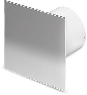 Boss & Wessing Badkamer Ventilator Pro Design Nalooptimer 100 mm 105 m3 Vlak RVS Boss & Wessing