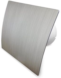 Boss & Wessing Badkamer Ventilator Pro Design Nalooptimer 125mm 170 m3 Zilver Kunststof