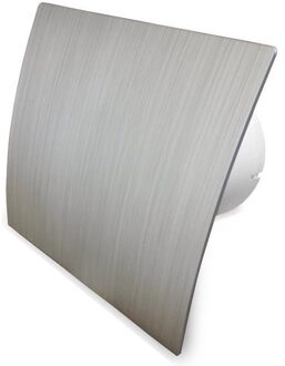 Boss & Wessing Badkamer Ventilator Pro Design Nalooptimer Vochtsensor 100 mm 105 m3 Zilver Kunststof Boss & Wessing
