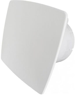Boss & Wessing Badkamer Ventilator Pro Design Nalooptimer Vochtsensor 100mm 75 m3 Bold Line Wit
