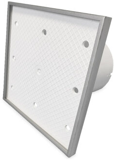 Boss & Wessing Badkamer Ventilator Pro Design Nalooptimer Vochtsensor 100mm 75 m3 Tegelfront Wit