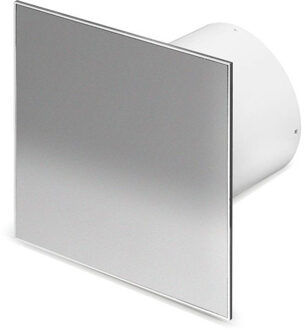 Boss & Wessing Badkamer Ventilator Pro Design Nalooptimer Vochtsensor 125 mm 170m3 Vlak RVS Boss & Wessing