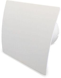 Boss & Wessing Badkamer Ventilator Pro Design Nalooptimer Vochtsensor 125mm 170m3 Gebogen Kunststof Wit