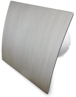 Boss & Wessing Badkamer Ventilator Pro Design Standaard 100 mm 105 m3 Zilver Kunststof Boss & Wessing