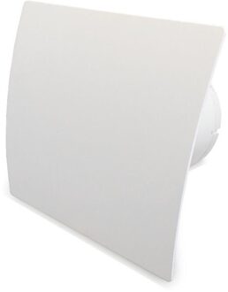Boss & Wessing Badkamer Ventilator Pro Design Standaard 100mm 75 m3 Gebogen Kunststof Wit