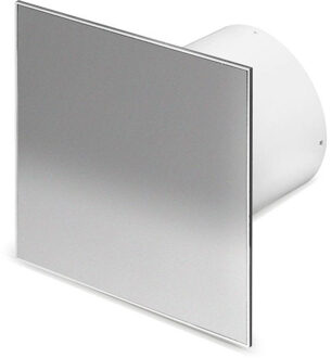 Boss & Wessing Badkamer Ventilator Pro Design Standaard 100mm 75 m3 Vlak RVS