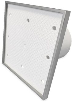 Boss & Wessing Badkamer Ventilator Pro Design Standaard Trekkoord 100 mm 105 m3 Tegelfront Kunststof Boss & Wessing