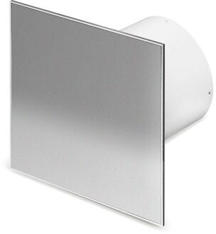 Boss & Wessing Badkamer Ventilator Pro Design Standaard Trekkoord 100 mm 105 m3 Vlak RVS Boss & Wessing