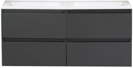 Boss & Wessing Badkamermeubel BWS Pepper Acryl Wastafel Zonder Kraangat 120x55x46 cm Antraciet