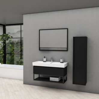 Boss & Wessing Badkamermeubelset BWS Harper 60 cm Mat Zwart