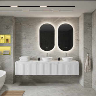 Boss & Wessing Badkamermeubelset BWS Linea | 180 cm | Mat Wit