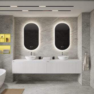 Boss & Wessing Badkamermeubelset BWS Linea | 200 cm | Mat Wit