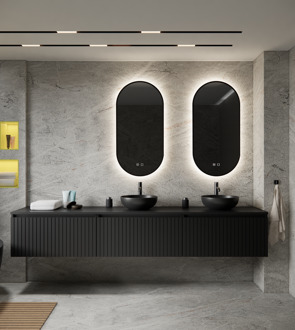 Boss & Wessing Badkamermeubelset BWS Linea | 240 cm | Mat Zwart