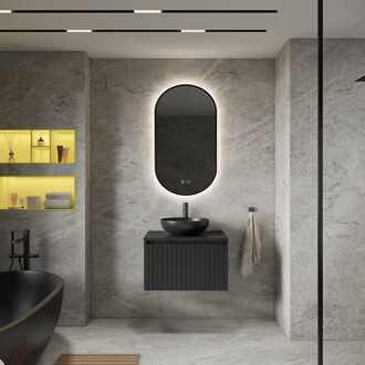 Boss & Wessing Badkamermeubelset BWS Linea | 60 cm | Mat Zwart