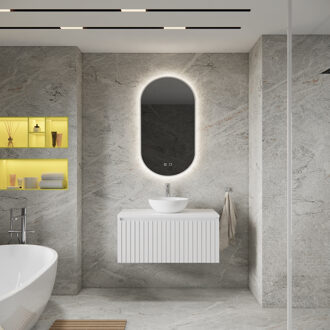 Boss & Wessing Badkamermeubelset BWS Linea | 80 cm | Mat Wit