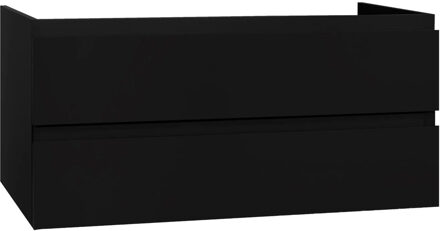 Boss & Wessing Badkamermeubelset BWS Sally 160 cm Vier Soft-Close Lades Mat Zwart