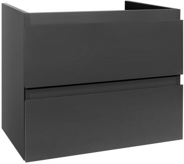 Boss & Wessing Badkamermeubelset BWS Sally 60 cm Twee Soft-Close Lades Hoogglans Grijs