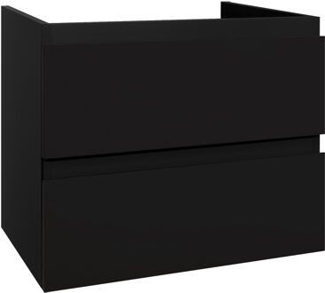 Boss & Wessing Badkamermeubelset BWS Sally 60 cm Twee Soft-Close Lades Mat Zwart