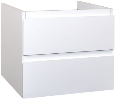 Boss & Wessing Badkamermeubelset BWS Sally 60 cm Twee Soft-Close Lades Met Waskom Hoogglans Wit