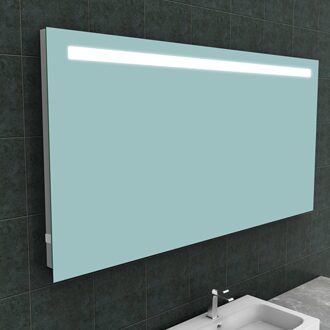 Boss & Wessing Badkamerspiegel Aqua Splash Mire Rechthoek Inclusief LED Verlichting + Stopcontact 160 cm Aqua Splash