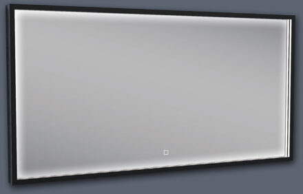 Boss & Wessing Badkamerspiegel BWS Miami LED Verlichting Mat Zwart 120x60 cm