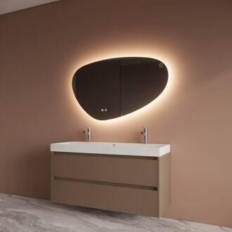 Boss & Wessing Badmeubelset BWS Riga Met Lako Wastafel Wit 120 cm Latte Boss & Wessing