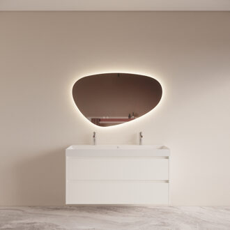 Boss & Wessing Badmeubelset BWS Riga met Lako Wastafel Wit 120 cm Mat Wit