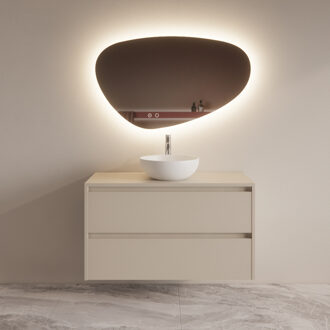 Boss & Wessing Badmeubelset BWS Riga Met Topplaat 100 cm Kasjmier Boss & Wessing