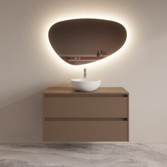 Boss & Wessing Badmeubelset BWS Riga Met Topplaat 100 cm Latte