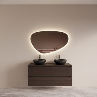 Boss & Wessing Badmeubelset BWS Riga Met Topplaat 120 cm Bruin Eiken