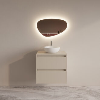 Boss & Wessing Badmeubelset BWS Riga Met Topplaat 60 cm Kasjmier Ivoor