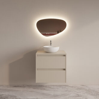 Boss & Wessing Badmeubelset BWS Riga Met Topplaat 60 cm Kasjmier Ivoor