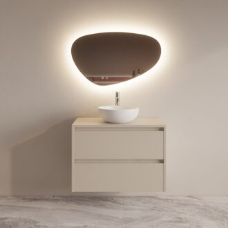 Boss & Wessing Badmeubelset BWS Riga Met Topplaat 80 cm Kasjmier Boss & Wessing