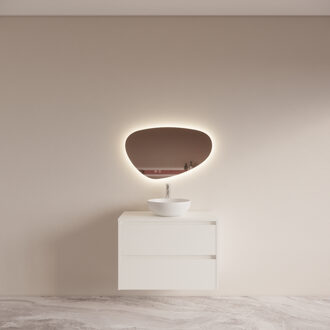 Boss & Wessing Badmeubelset BWS Riga Met Topplaat 80 cm Mat Wit