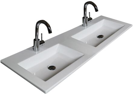 Boss & Wessing Badmeubelset BWS Salt 120x46cm Greeploos 4 Lades Met Wastafel Acryl Whisky Oak Bruin