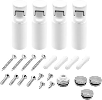 Boss & Wessing Bevestigingsset Handdoekdroger BWS Jackson 4 st. Wit