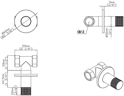 Boss & Wessing Bidetkraan BWS Sensa Koud Water Geborsteld Brons PVD
