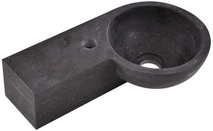 Boss & Wessing BSW Fontein Zeus Hardsteen Rond Links 40x23x10 cm Antraciet