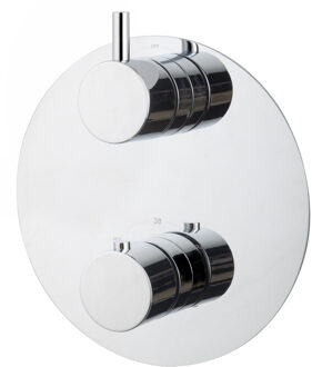 Boss & Wessing BWS Afbouwdeel Cemal Douche Thermostaat 2-Weg Rond Chroom