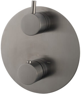 Boss & Wessing BWS Afbouwdeel Cemal Douche Thermostaat 2-Weg Rond Gunmetal