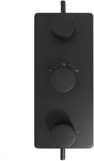 Boss & Wessing BWS Afbouwdeel Cemal Douche Thermostaat 3Weg Mat Zwart