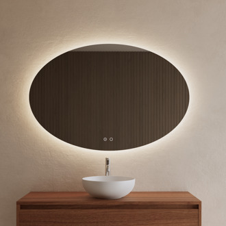 Boss & Wessing BWS Badkamerspiegel | Spark Ovale | met LED verlichting | 90x140cm