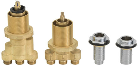 Boss & Wessing BWS Badrandthermostaat 4Gats Inbouw RVS geborsteld