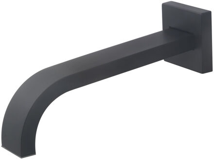 Boss & Wessing BWS Baduitloop Vierkant 22 cm Mat Zwart (excl inbouwdeel)