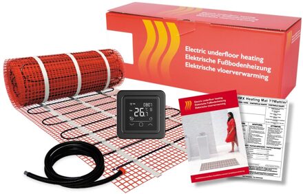 Boss & Wessing BWS By Magnum Elektronische Vloerverwarming Set 3,5 m2 - 525 Watt - Wifi Thermostaat Zwart