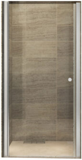 Boss & Wessing BWS Douchedeur | Hayes | 90x190cm | 6mm Helder Glas | Aluminium Chroom Profiel | Nisdeur